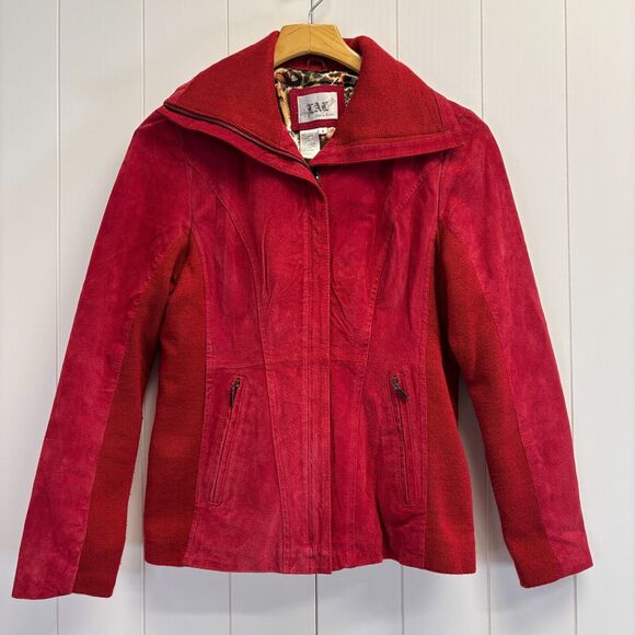 Live A Little Womens Quiet Luxury Mob Wife Suede Sweater Jacket Size S‎ Classic - Picture 1 of 8